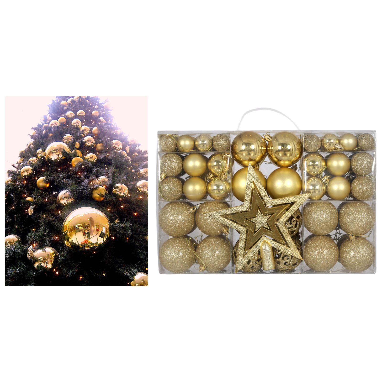 

101 Штука Рождественский Шар DIY Поделка Декоративные Подвески Легкая Звезда на Верхушку Елки для Дома Помолвки Благодарения Кафе Праздников золотой
