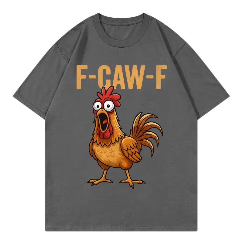FCawF Chicken Funny Tshirt Men Women Clothing High Quality Fashion Short Sleeve Tshirts Summer Casual Loose Cotton T Shirts