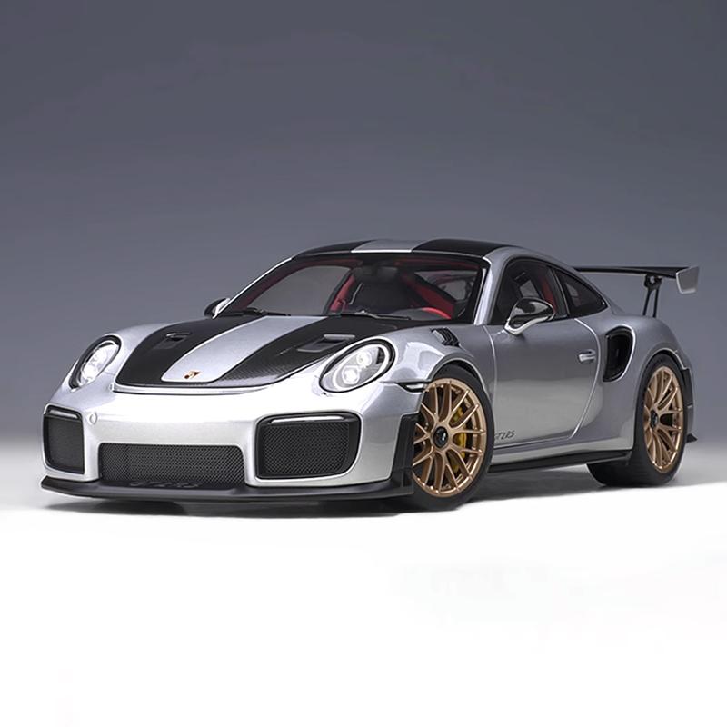 1/32 Porsche 911 GT2 RS Alloy Sports Car Model Diecasts Metal Racing Car Model Simulation Sound Light Collection Kids Toys Gifts
