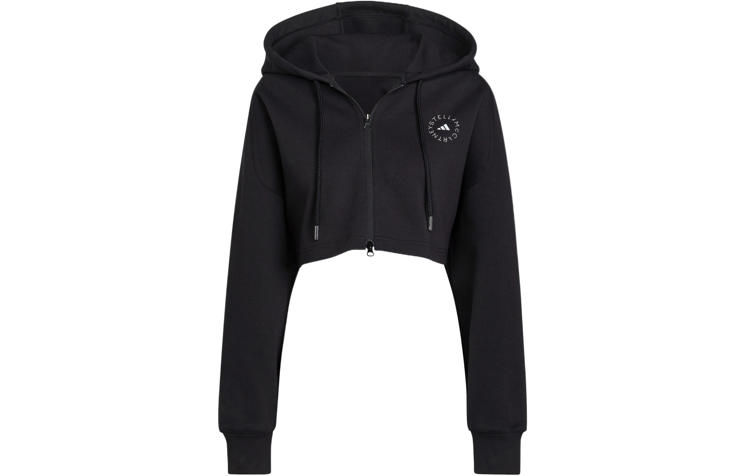 Adidas X Stella McCartney Cropped Coats Women s Black Hooded Moderate H59962 L