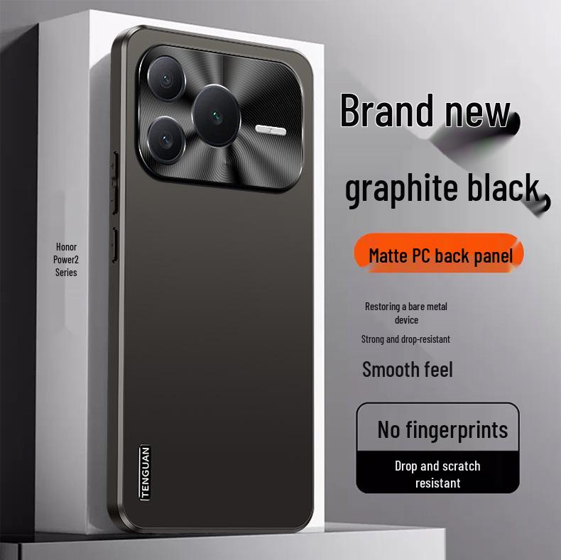 Compatible with Honor Power2: Frosted Protective Phone Case with Full Lens Coverage and Anti-Drop Features. Honor Power2