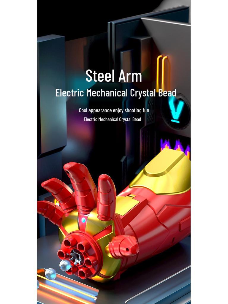 Κράνος Iron Man MK5 με Φωνητικό Έλεγχο, Αυτόματο Άνοιγμα, Φωτεινά Χαρακτηριστικά & Μοντέλο Χεριού Cosplay Props