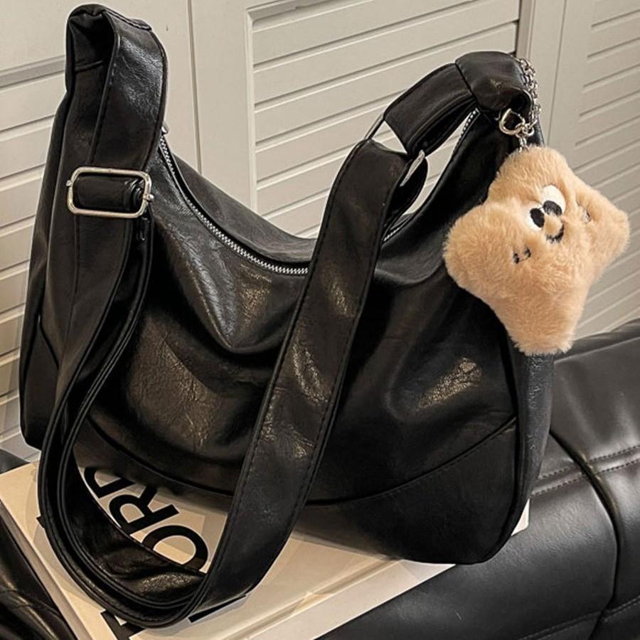 Large Capacity Underarm Tote Bag Women's Bag Trend 2023 New Winter Simple Lightweight Versatile Single Shoulder Diagonal Bag Brown