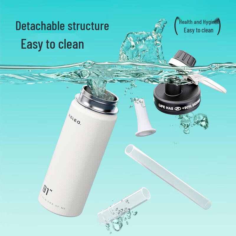 RELEA Lightweight Insulated Straw Water Bottle