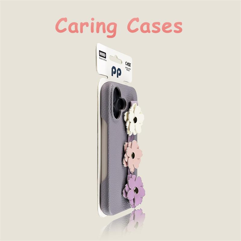 

For iPhone 17 Pro Max Case Black Flower Strap Lychee Leather Texture Luxury Shockproof Case with iPhone 16 15 14 13 12 11 iPhone 16 Pro Max Фіолетовий