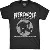 Halloween Mens T-Shirt Werewolf Nightclub Funny Spooky Joke Tees