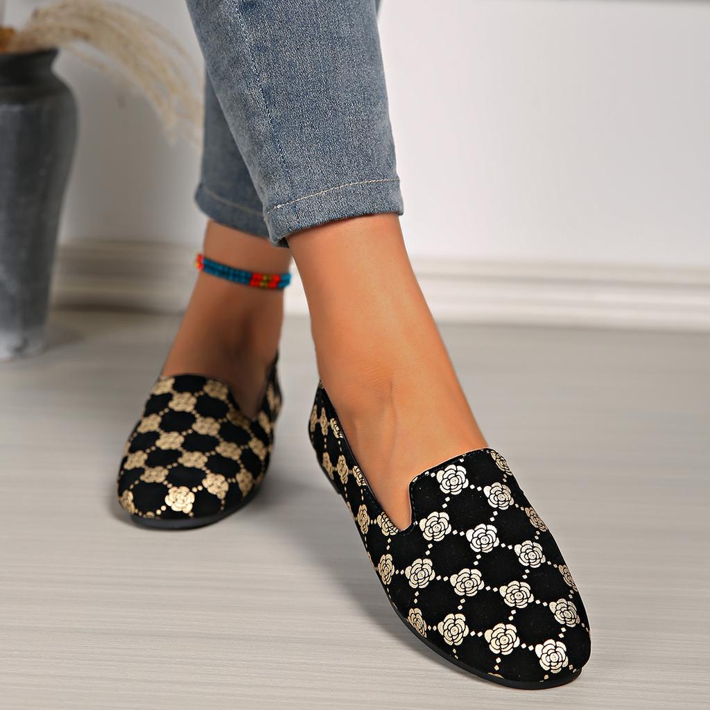 New Flat Shoes Round Head Deep Mouth Cloth Surface Soft Sole Loafers Luxury Designer Shoes Women Zapatos De Mujer