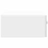 Wall Mounted Side Table High Gloss White 59 x 34.5 x 17 cm