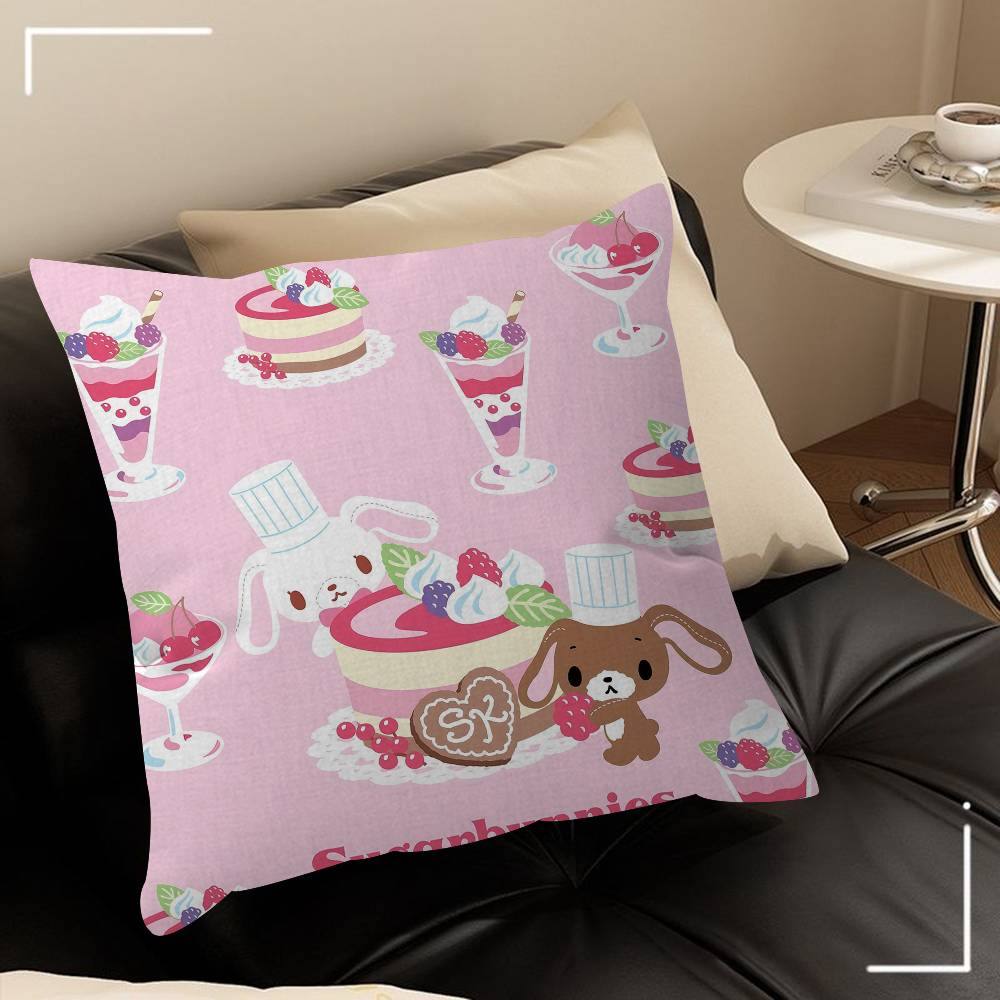 Sugarbunnies Anime Kawaii Movie Cushion Cover 30x50 Polyester Sofa Cushions Decorative Throw Pillows Home Decoration Pillowcover