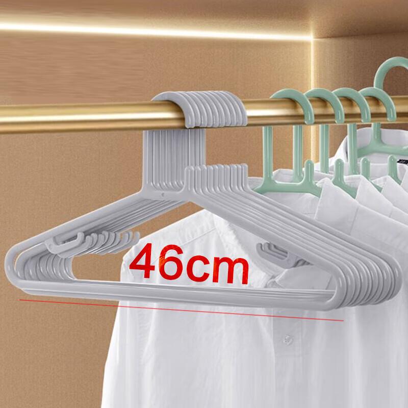 Coat Hangers, Non-Slip Clothes Hangers, Garment Rack, Clothing Support, 46cm Light Greenn, 5 Pieces