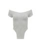 Odeuwonaus Back String Flower Lace Top Ivory