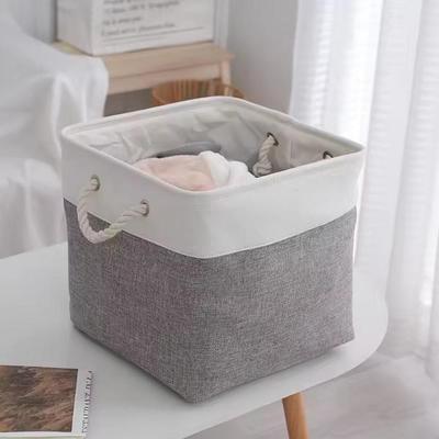 Folding Fabric Storage Basket Portable Multi-functional Home Supplies Sundries Sorting Basket Cube Toys Sock Organizer Box
