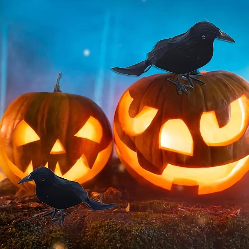 Simulation Black Crow Halloween Black Crow Props Simulation Fake Bird Ghost Festival Halloween Decoration Scary Toys
