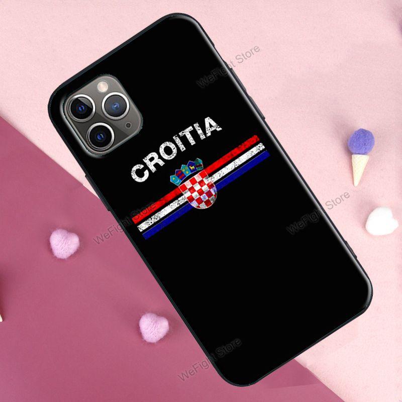 Croatia Flag Coat of Arms Case For iPhone 12 13 Pro Max Mini 7 8 Plus SE 2020 Cover For iPhone 11 Pro Max XS XR X