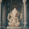 Elefantenfigur Sandstein Ganesha Sitzend Meditation Buddha Elefantenstatue Innen