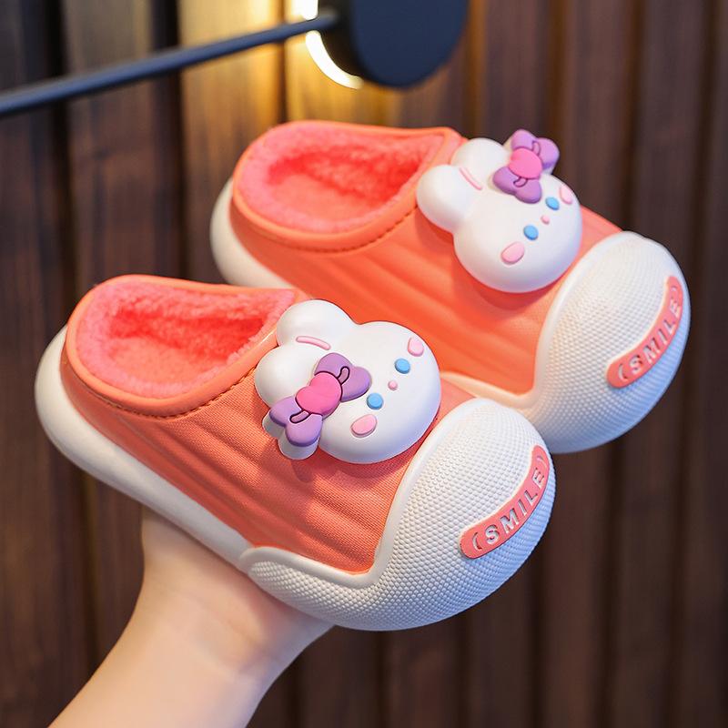 Children's Cotton Slippers   Winter Indoor Bottom Plush