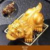 Color-Changing Pixiu Tea Pet Ornament for Gongfu Tea Sets - Golden Toad Model