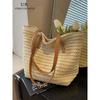 Affordable Luxury Style Woven Bag Female 2025 New Arrival Seaside Large Capacity Totes Fancy Summer Beach Straw Bag