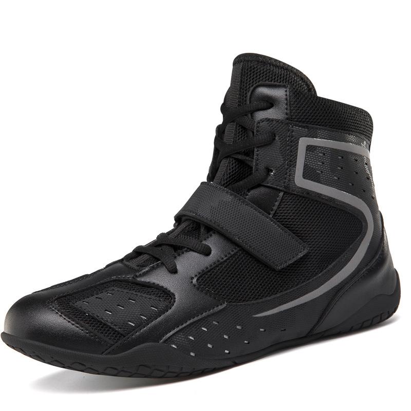Boxing Shoes High Top Boots Men's Women's Sanda Combat Fighting Training Competition Wrestling