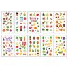 10 Sheets/Pack Kids Cartoon Fake Tattoo Stickers for Children Creative Water Transfer Printing DIY Temporary Tattoo