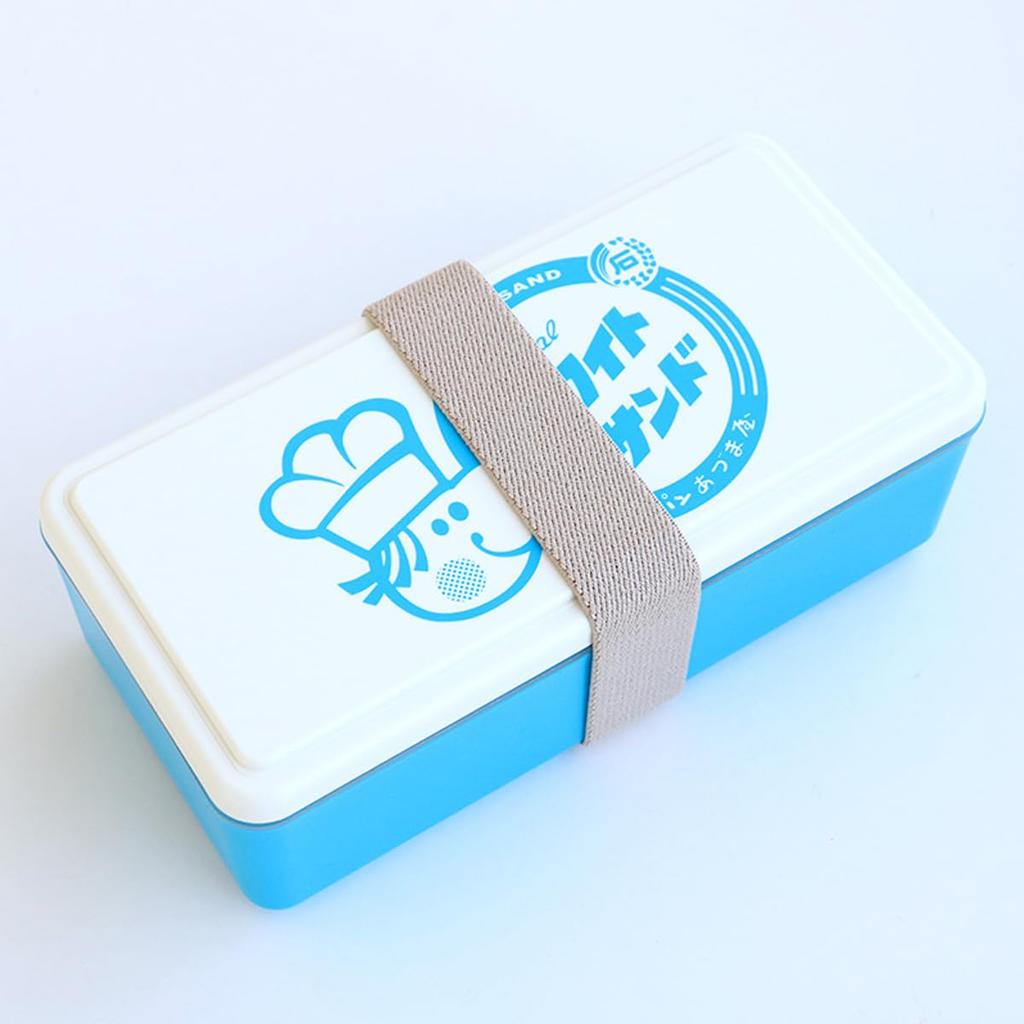 Local Series Gel Cool Lunch Box 400ml 500ml Lunch Box Kanemaru Bread White Sand Kameido Rusk Tamura Milk Character Made in Japan White GEL COOL (L,