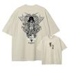 Anime Levi Ackerma T Shirts Oversized Vintage Washed AAttack on TTitan Tshirt Retro Streetwear TTitan AAttack Tshirt Cotton
