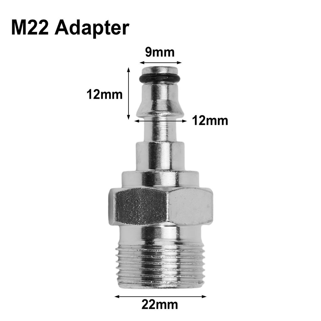 14*12*9mm Adapter Schlauchfitting Schnellkupplung auf M14/M22