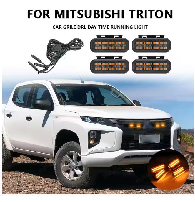 Mitsubishi Triton LED Yellow Grille Light - Daytime Running & Fog Light