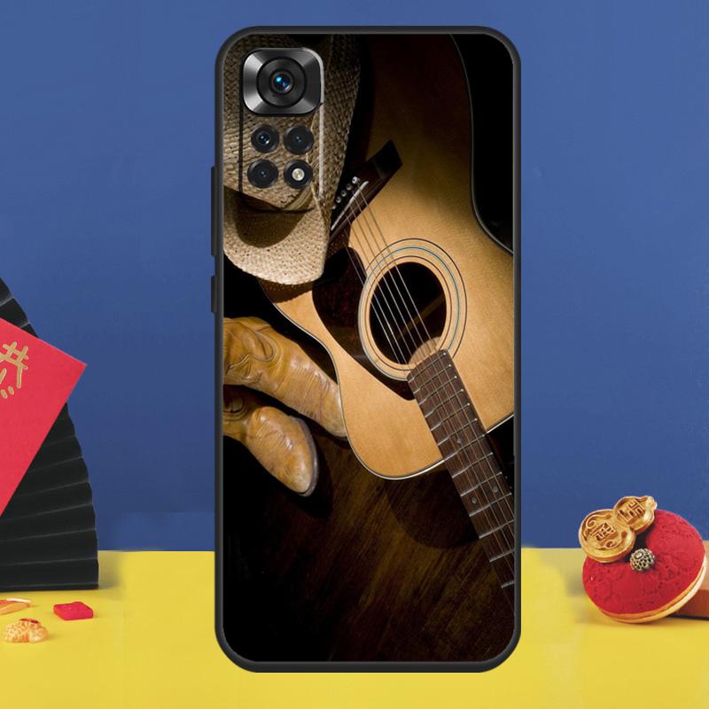 

Retro Guitar Music Phone Case For Xiaomi Redmi Note 14 Pro 13 12 9 10 11 15 Pro Plus 10C 12C 13C 14C 15C Cover Redmi 15C 5G