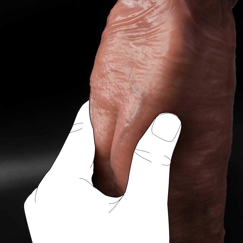 XXL 33CM Pene Realista Super Grueso y Largo | Enorme Dildo de Silicona Líquida con Fuerte Ventosa | Masturbador Suave de Doble Capa para Mujeres