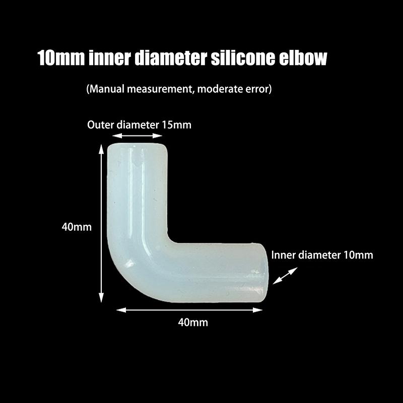 

5 шт. Силиконовый колено гибкий ремонтный соединитель жесткая труба мягкий соединитель эластичный прямой угол резиновая муфта труба ирригация сад 10mm