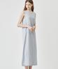 THE-ABON Lona Baumwollkleid Anthrazit