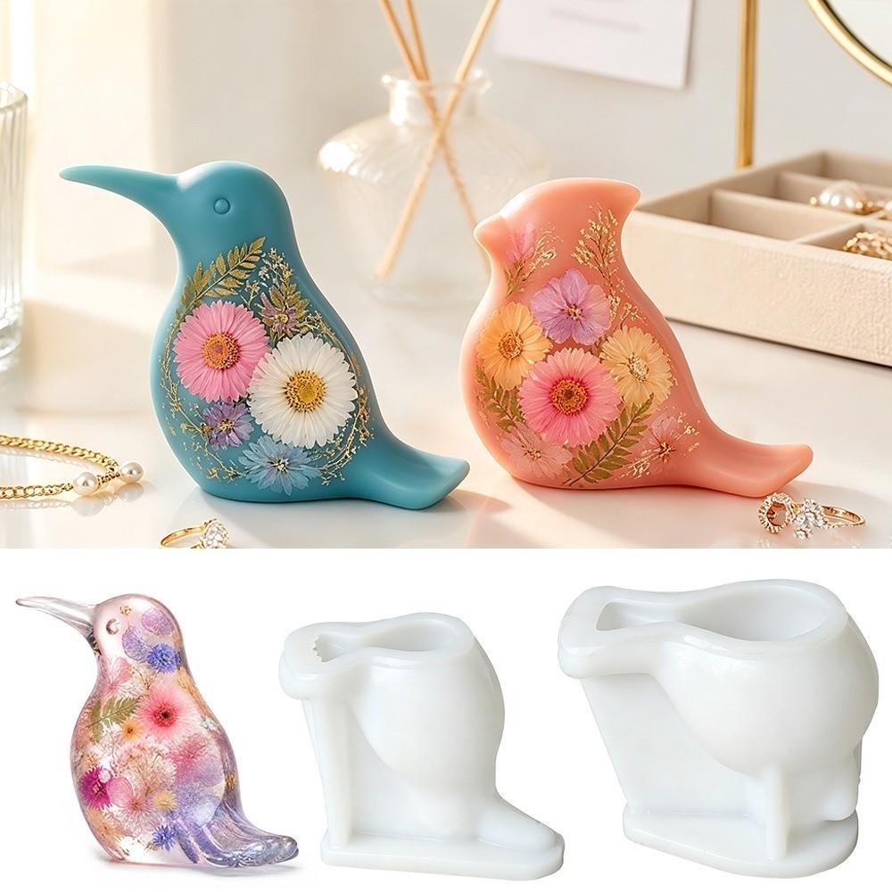 DIY Aromatherapy Bird Candle Mold Animal Ornaments Resin Mould Bird Casting Mold DIY
