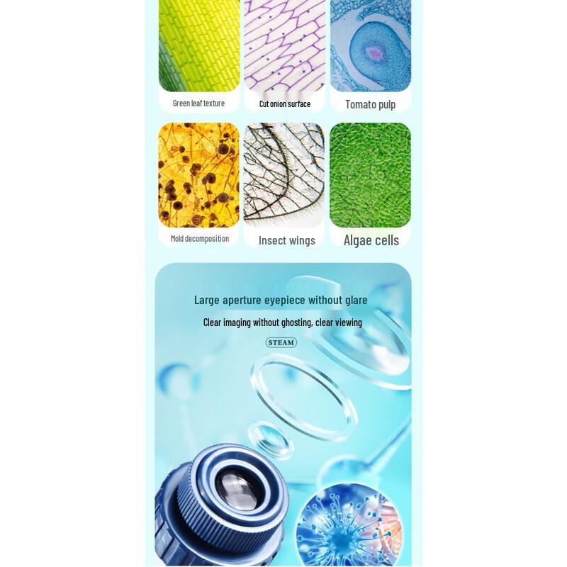 Miflame Children's 1200x Educational Microscope Kit