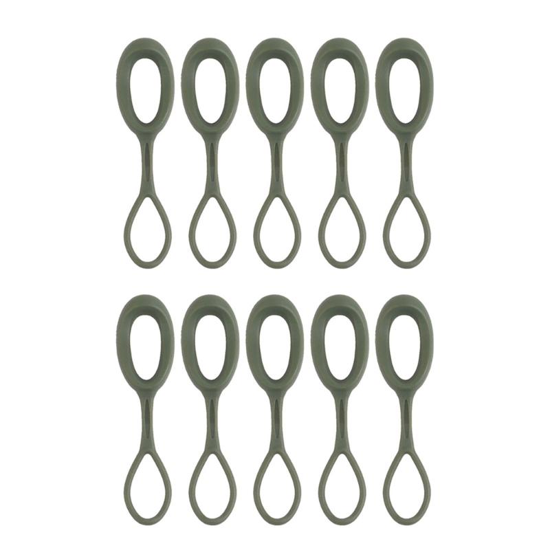 10 Pieces/Set Zips Pull Strap Zippers Pullers Replacement Cord Extension Zippers Tabs for Bag Purse Handbag Replacement