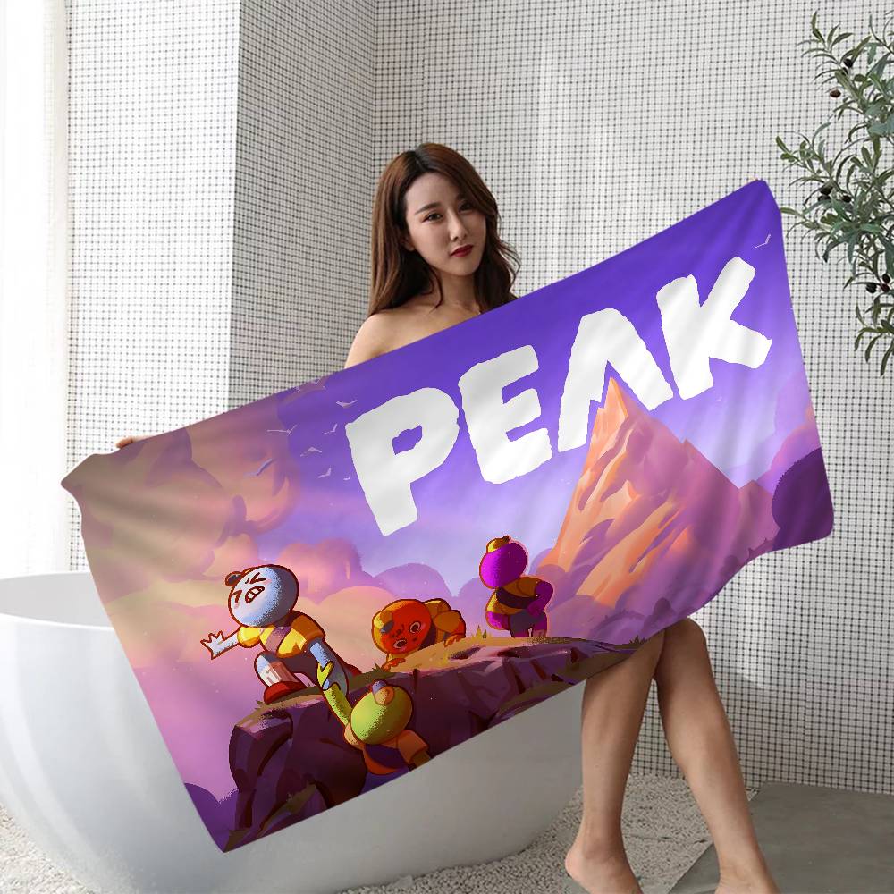 Popular Game Peak Microfiber Printed Beach Towel Mountain Climbing Yoga Beach Swimming Running Absorbent Soft Towel Cotton 30x30cm