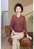 Women's Stylish Plus Size Knit Sweater: Autumn Winter Fashion for Middle-Aged and Elderly