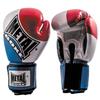 Gant de boxe - Metal Boxe - 10 OZ - Cuir synthétique - Usage intensif - Bleu blanc rouge