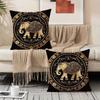 Bohemian Elephant Throw Pillow Cover Vintage Printed Decorative Cushion Cover Fashion Sofa Bed Car Home Decor Pillowcase