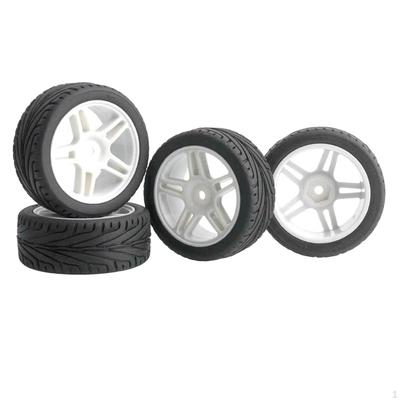 4 Pieces 1/14 RC Wheels Tires Spare 1631 DIY Crawler Buggy