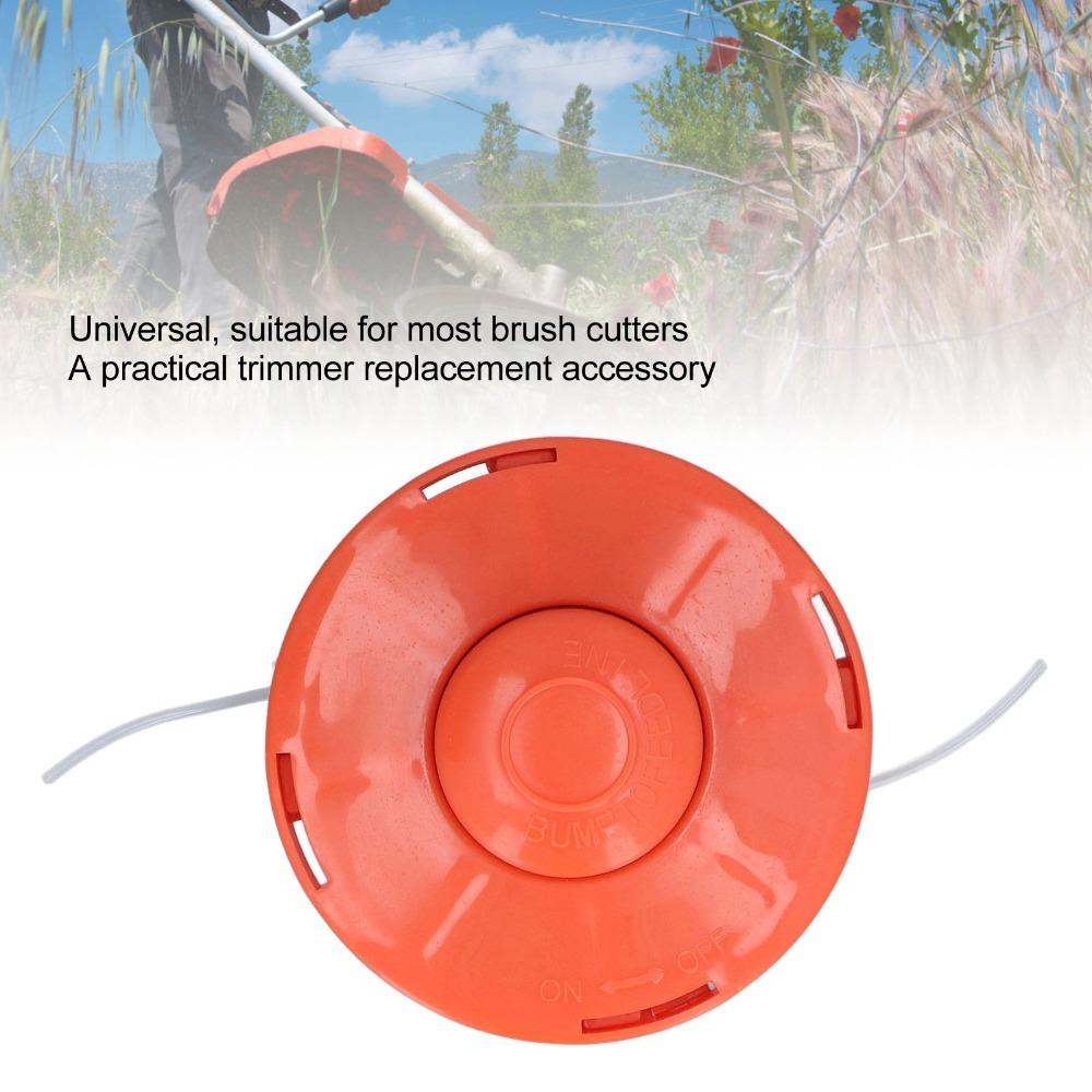 Plastic Weed Eater Head Orange Grass Trimmer Head Durable Brush Cutter Head