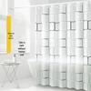 Geometric Pattern PEVA Shower Curtain
