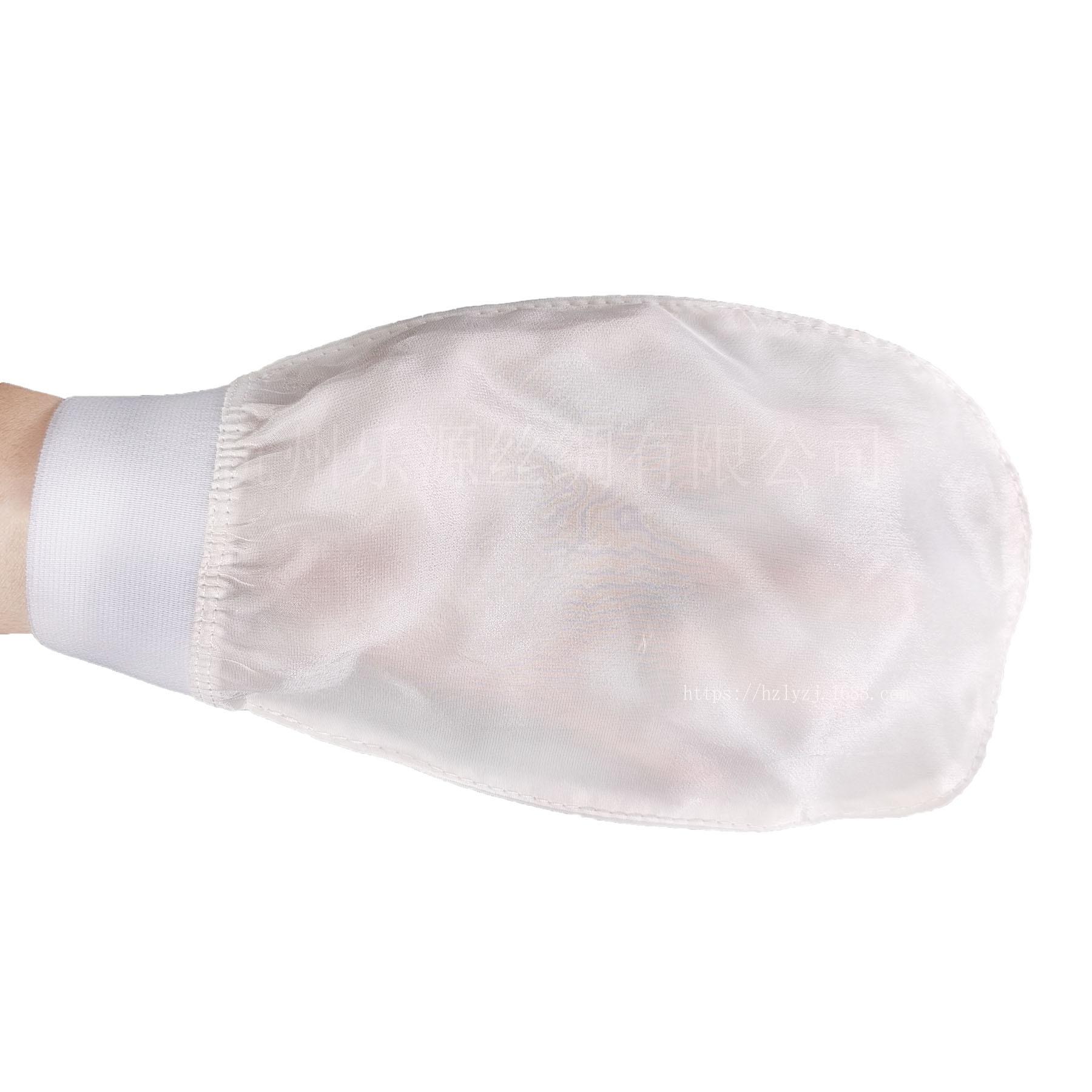 

1 шт. 100% шовк Відлущуючий засіб для вмивання обличчя Рушник для краси М який відлущуючий скраб для шкіри тіла Шовкові рукавички для вмивання обличчя Аксесуари для ванної