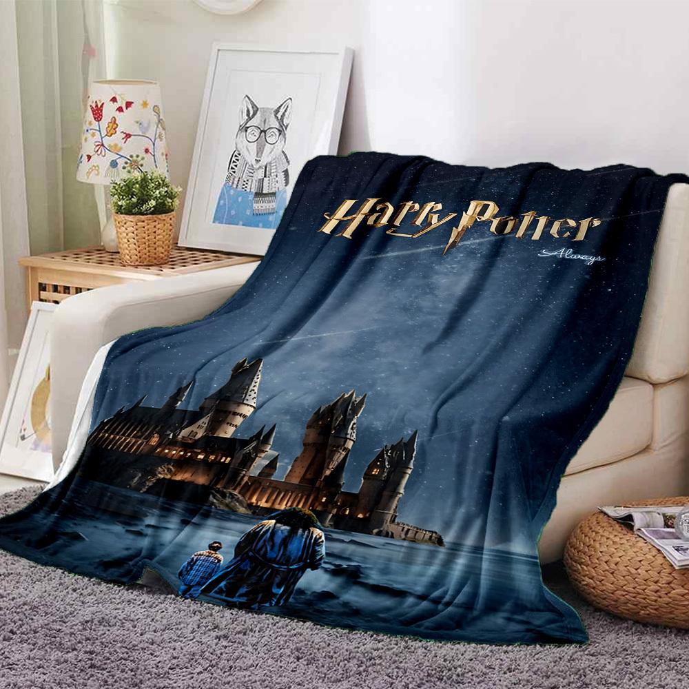 1pc Harry Potter Always Flannel Blanket Soft Warm Throw for Home, Office, Travel, All-Season Cozy Bedding Gift L1476