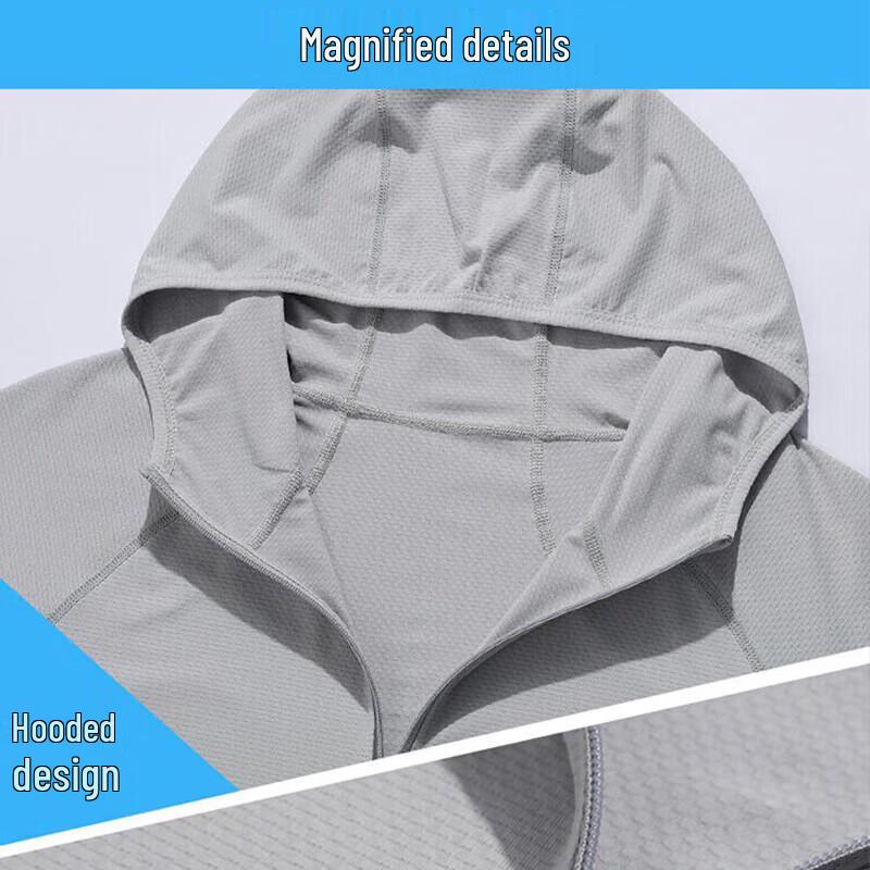 PLAYBOY Men's Hooded Lightweight Sun Protection Jacket