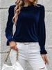 2024 Autumn/Winter Women's Velvet Long-Sleeve Top