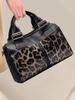 Aidrani Nuova borsa da donna ad alta capacità con design alla moda con stampa leopardata, realizzata in pelle bovina di alta qualità,