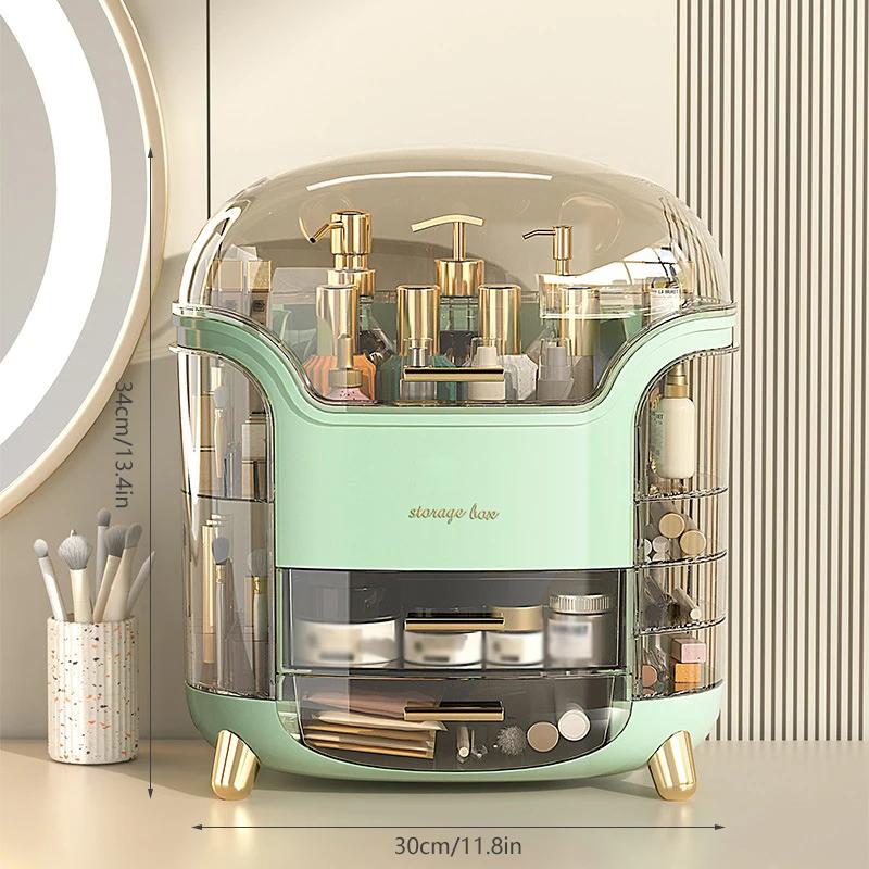 Makeup Organizer Cosmetic Storage Box Large Capacity Desktop Portable Storage Drawer Make Up Container Jewelry Lipstick Boxs