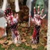 2Pcs Halloween Horror Props 2D Bloody Hand Stake For Outdoor Garden Yard Sign Decor Halloween Decoration Party Home Ornament