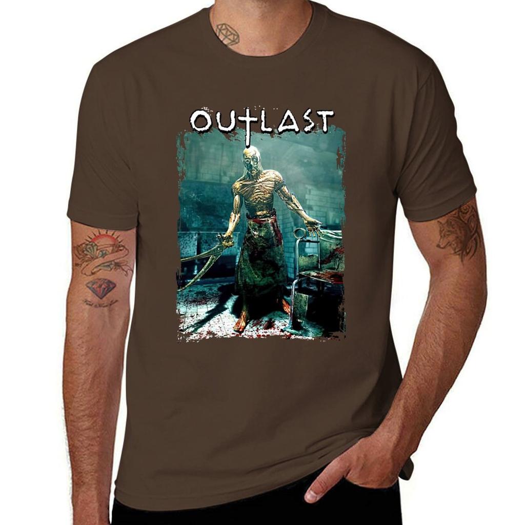 Outlast T-Shirt for a boy customs design your own graphics korean fashion mens plain t shirts